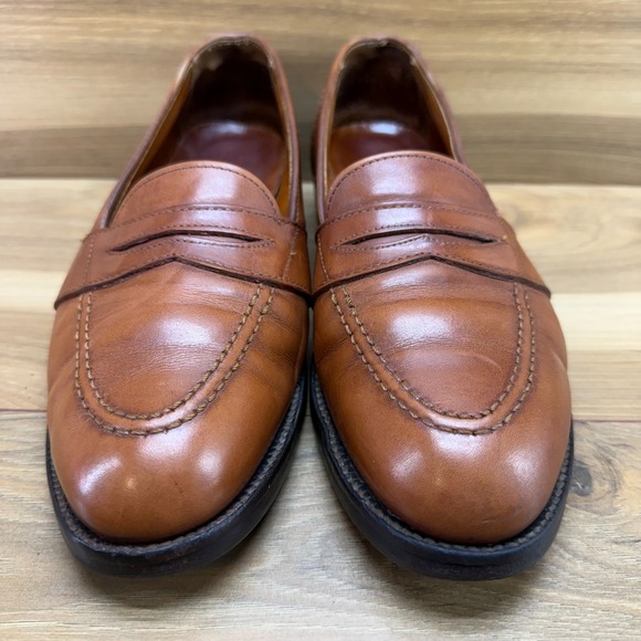 Alden Full Strap Penny Loafers Burnished Tan 8 B/D Leather Dress Business 685 main image 7